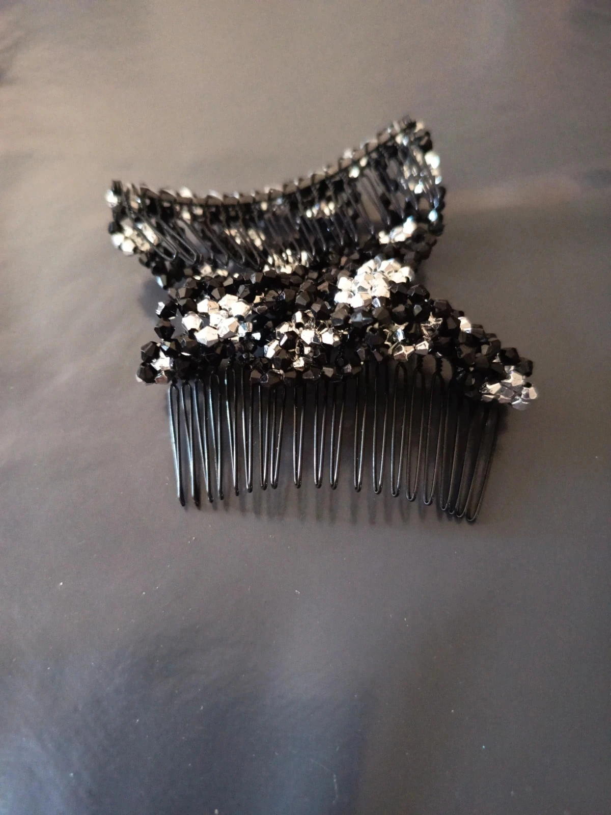 Rhinestone hair comb – photo 3